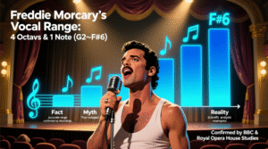 What Is Freddie Mercury’s Vocal Range? Fact, Myths, and Reality