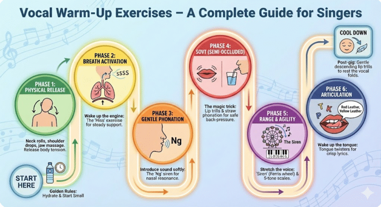 Humming Exercise Vocal Warm-Up Exercises: Daily Routines, Scales & Singing Tips