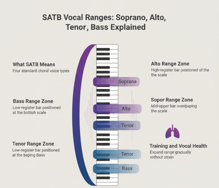 SATB Vocal Ranges Explained: Notes, Hz & Choir Part Chart